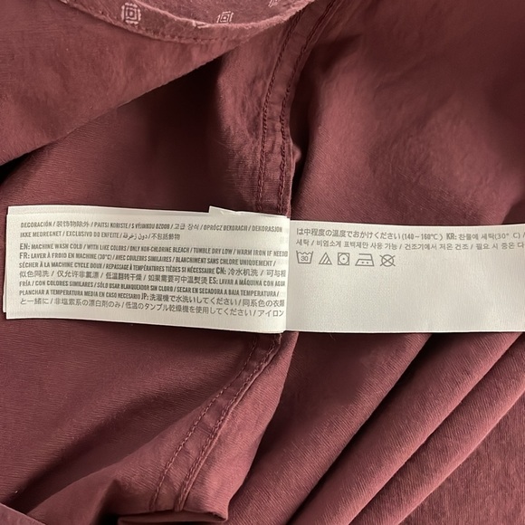 New Abercrombie & Fitch Stretch Men’s Button Down Shirt Size XXL Burgundy NWT - Picture 8 of 10